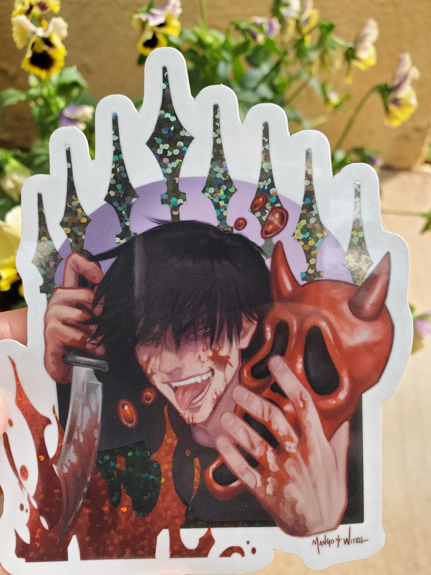 ✨🩸Something Red🥀✨ Glitter Sticker